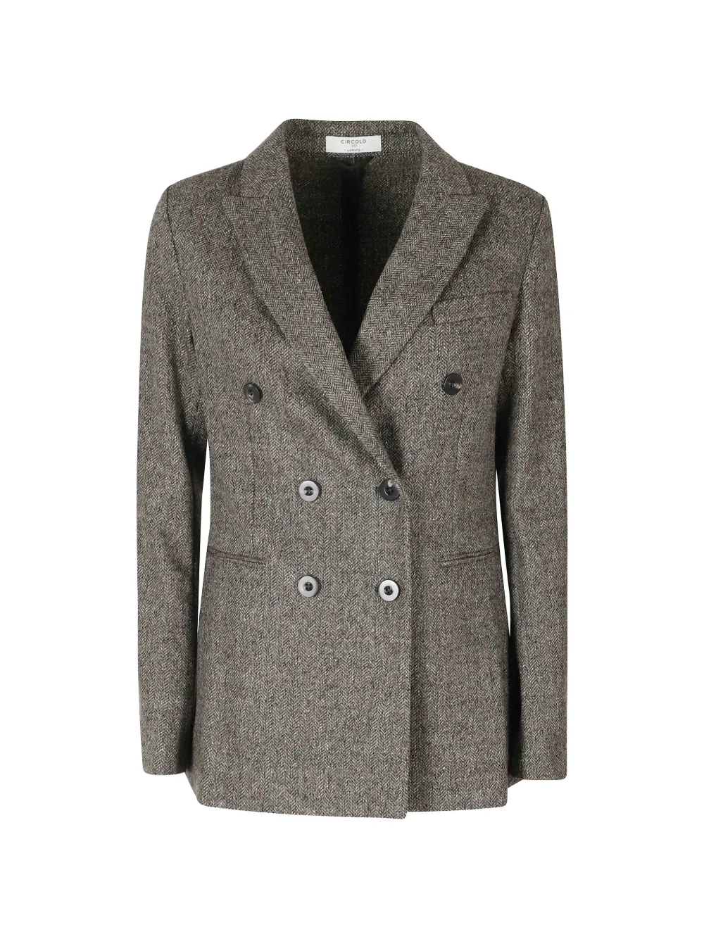 Circolo 1901 herringbone double-breasted blazer - Grau