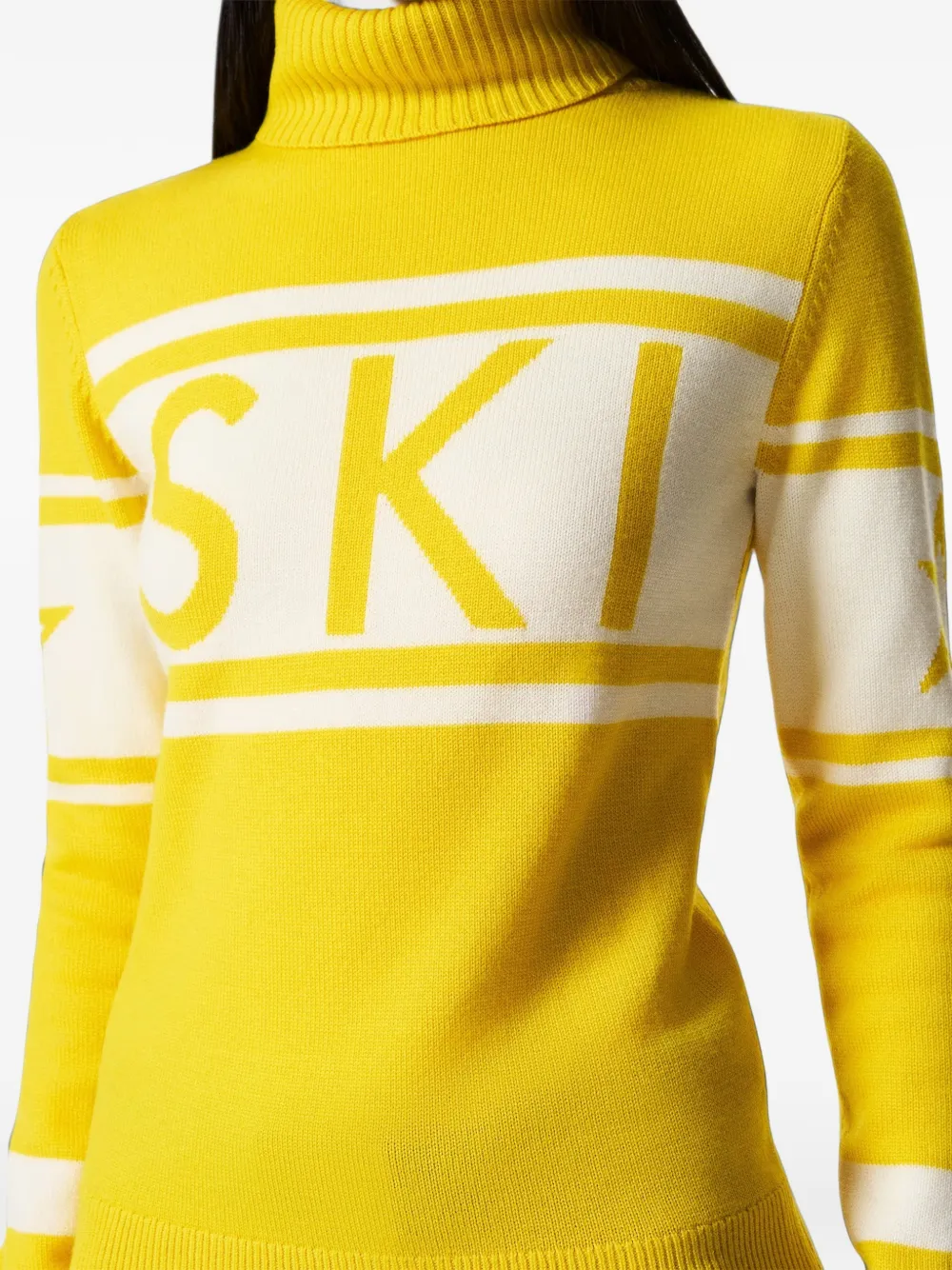 Perfect Moment Schild merino wool sweater Geel