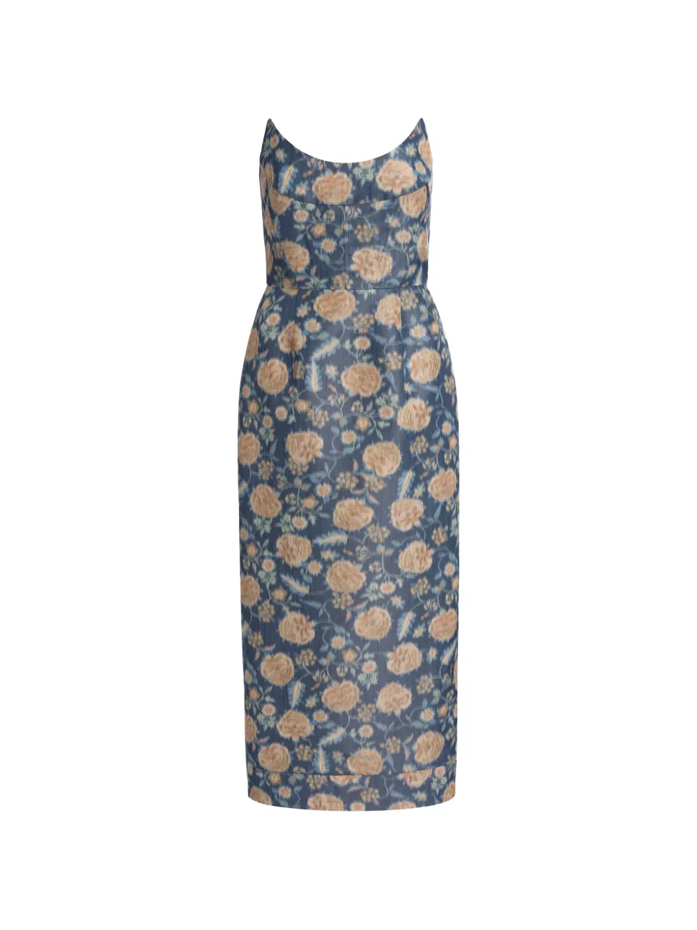 Markarian Cypress ikat-print midi dress - Blu