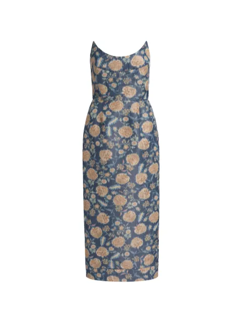 Markarian Cypress ikat-print midi dress