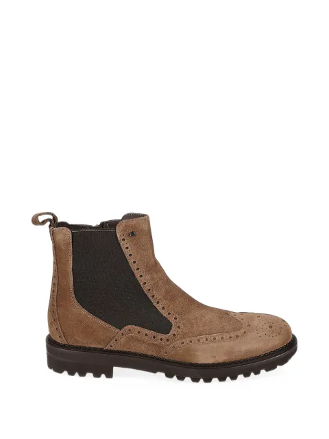 Baldinini brogue-detail suede boots