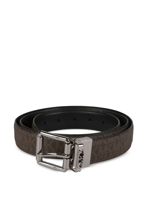 Michael Kors monogram-print buckle belt