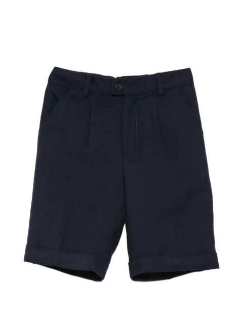 PAIO CRIPPA pleated turn-up shorts