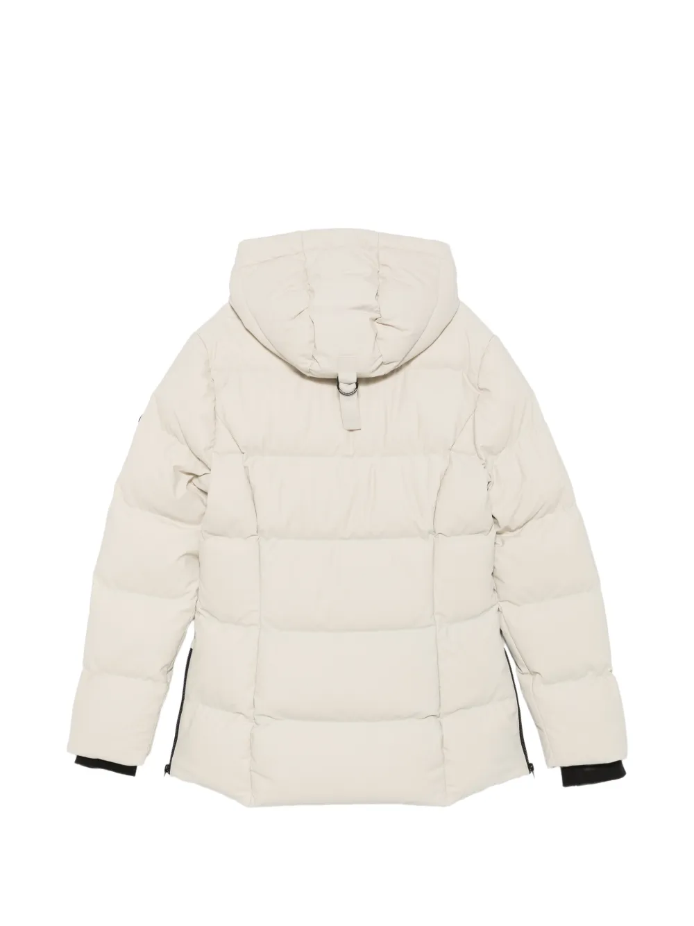 Moose Knuckles quilted hooded jacket Beige