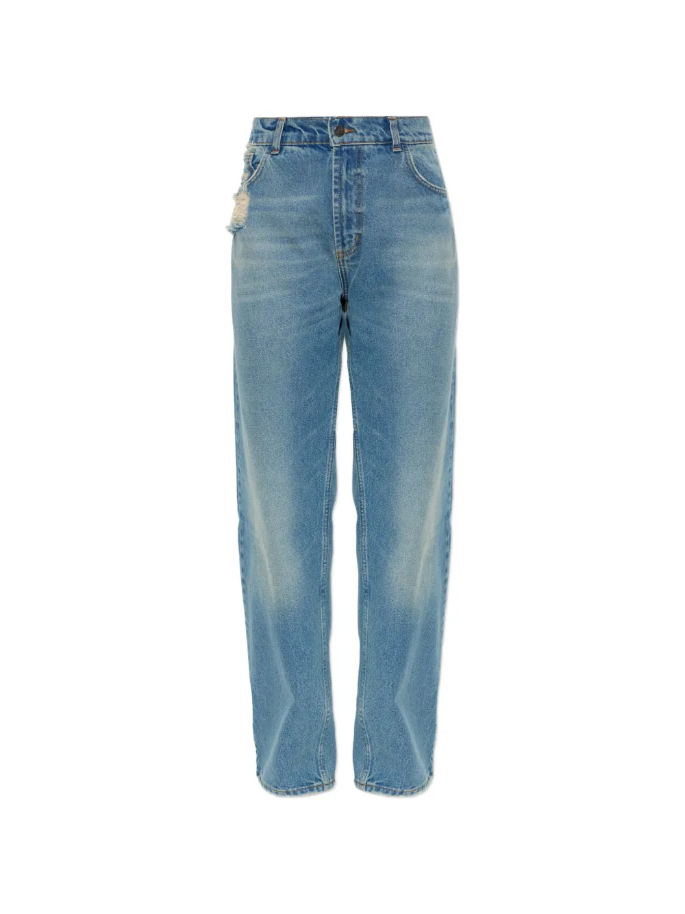 The Mannei distressed straight-leg jeans - Bleu The Mannei distressed straight-leg jeans - Bleu