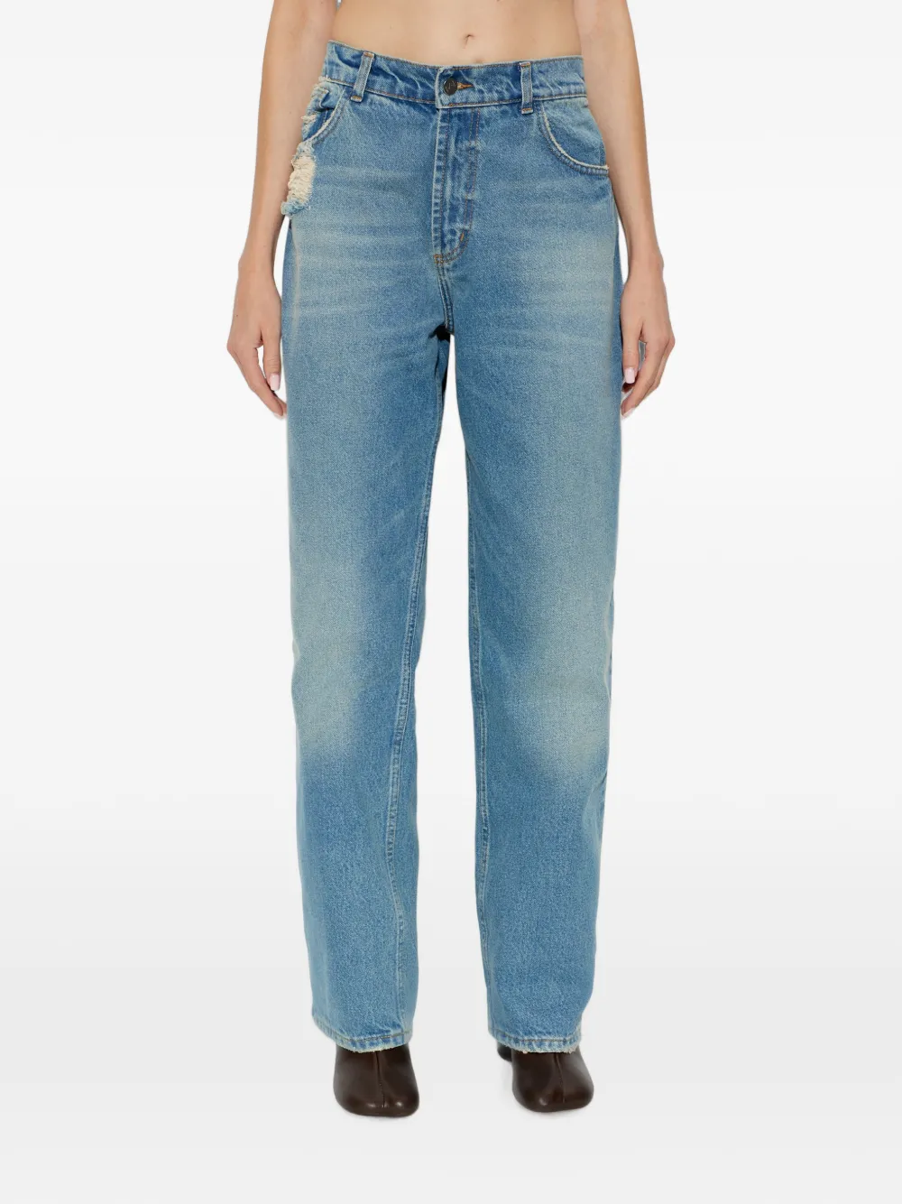 The Mannei Straight jeans Blauw