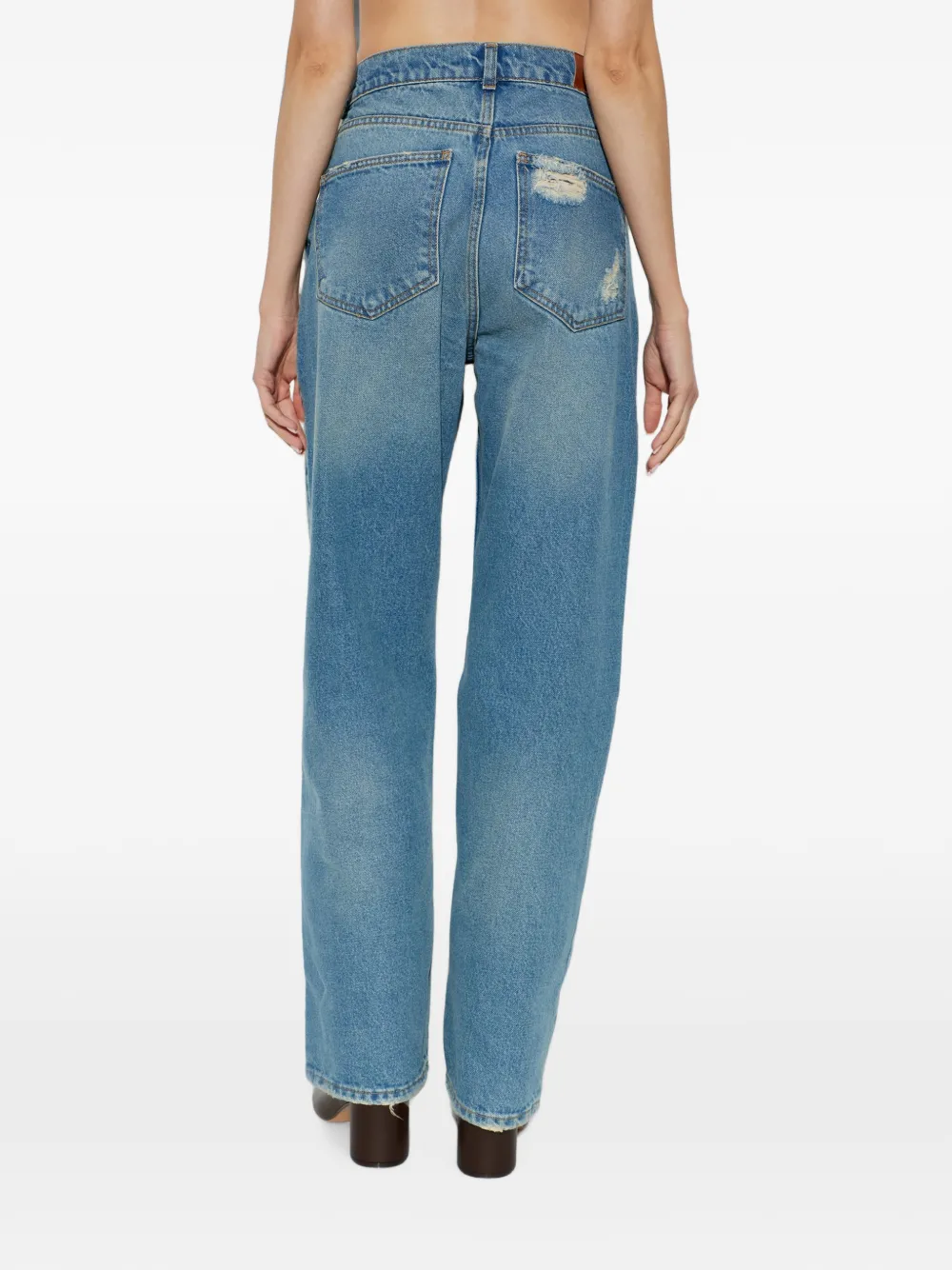 The Mannei Straight jeans Blauw