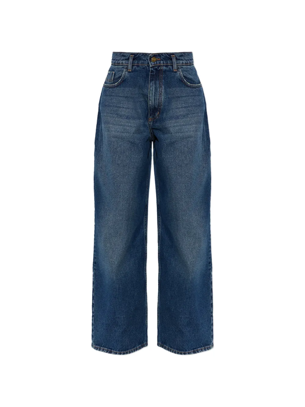 The Mannei faded-effect button-detail jeans - Bleu