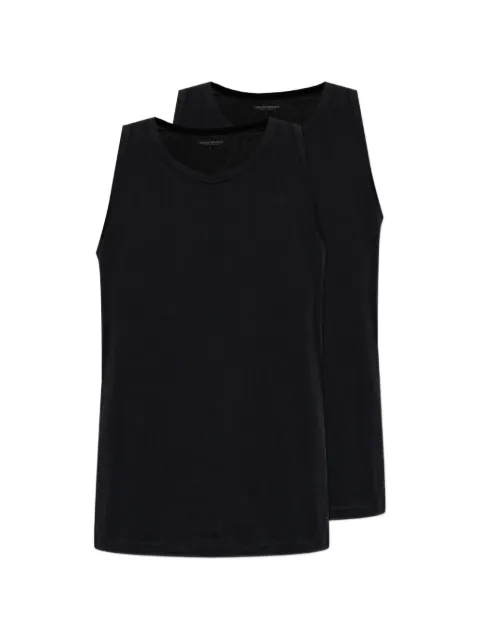 Emporio Armani sleeveless logo-print tank top (set of two)