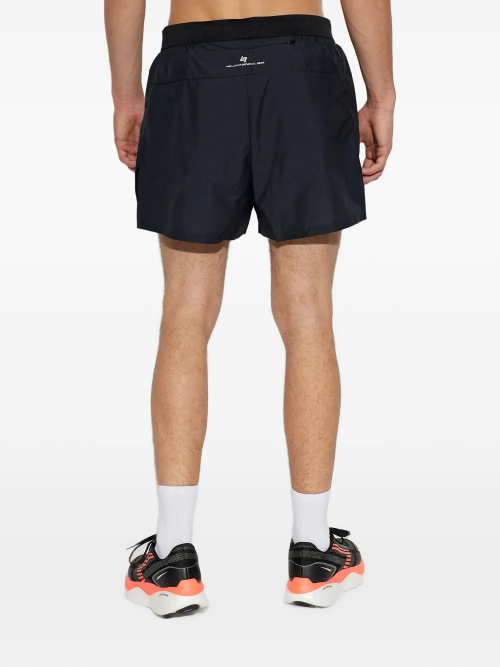 Ea7 Emporio Armani Trainingsshorts met logoprint Zwart