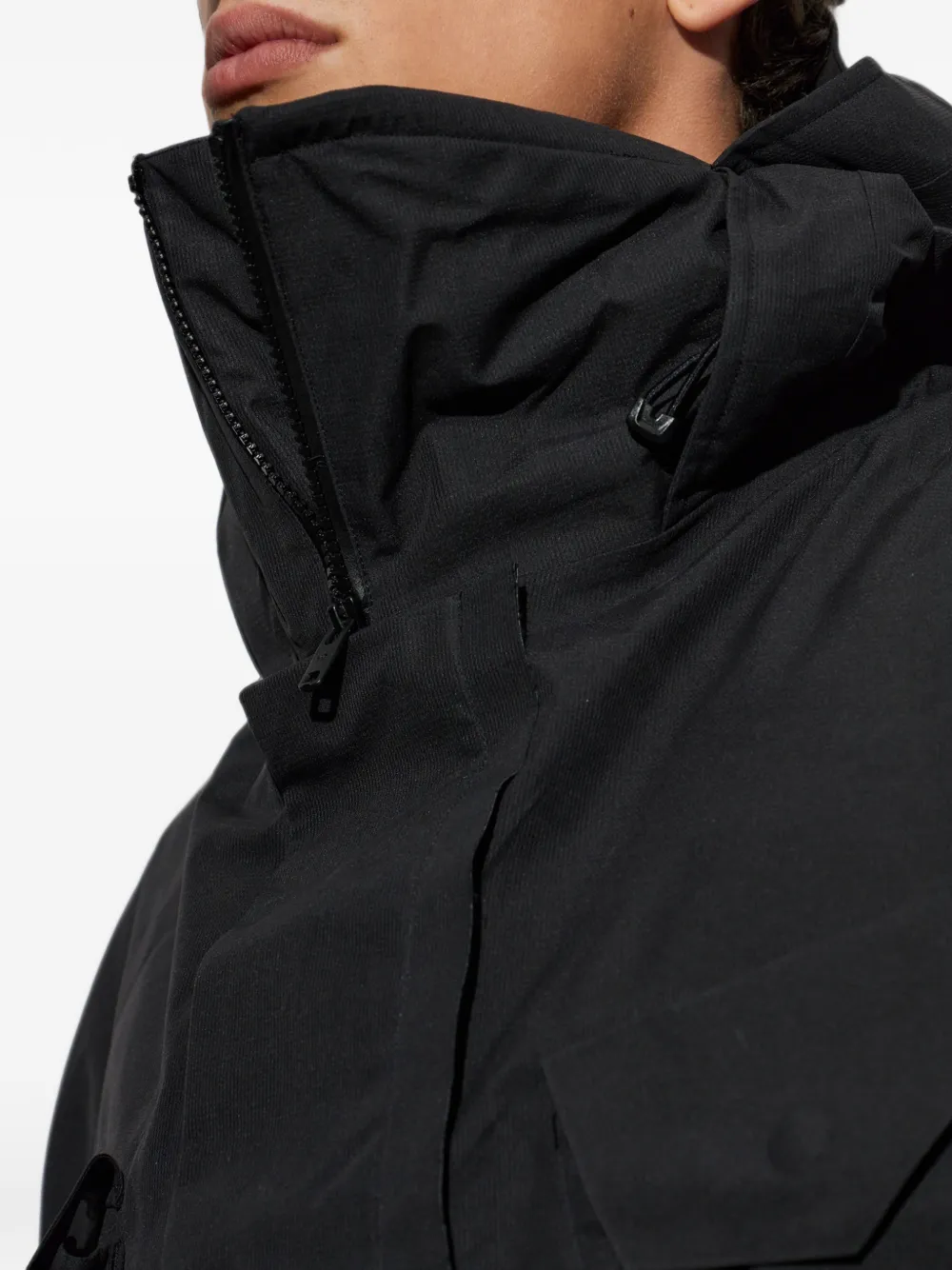Y-3 GTX gewatteerde jas met capuchon Zwart