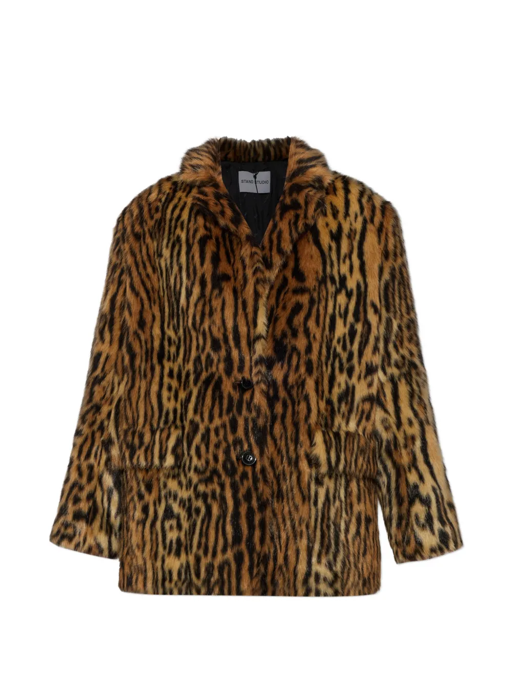 STAND STUDIO Emmie leopard-print coat - Marron STAND STUDIO Emmie leopard-print coat - Marron