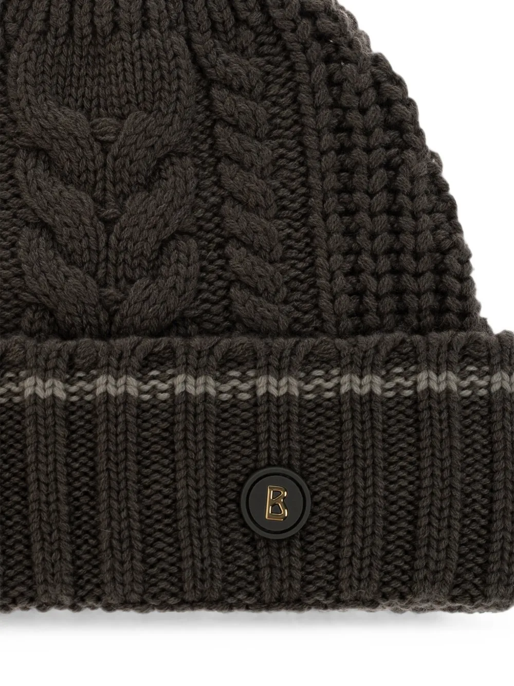 BOGNER Fabiana cable-knit beanie hat Grijs