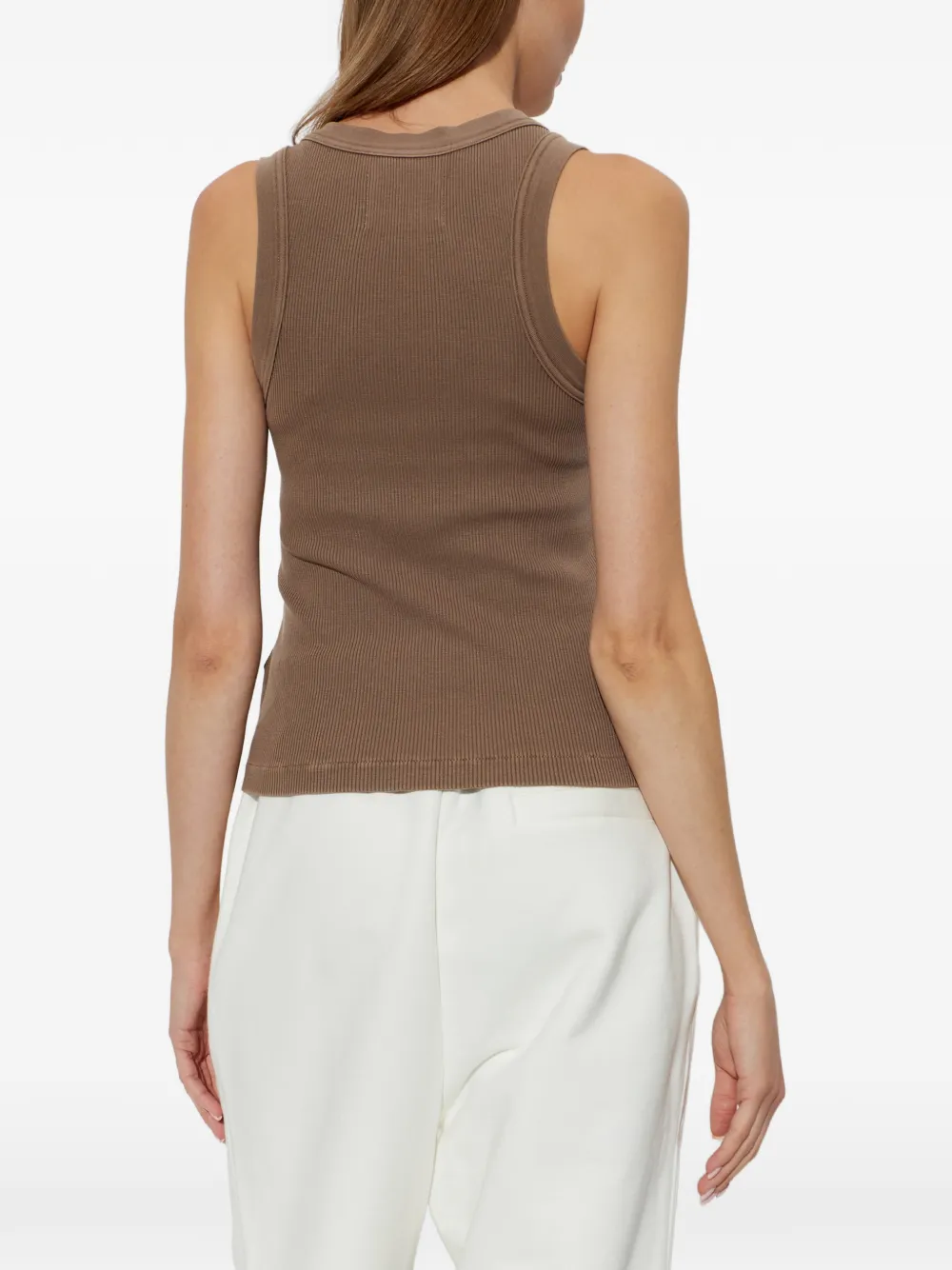 Citizens of Humanity Geribbelde tanktop Bruin