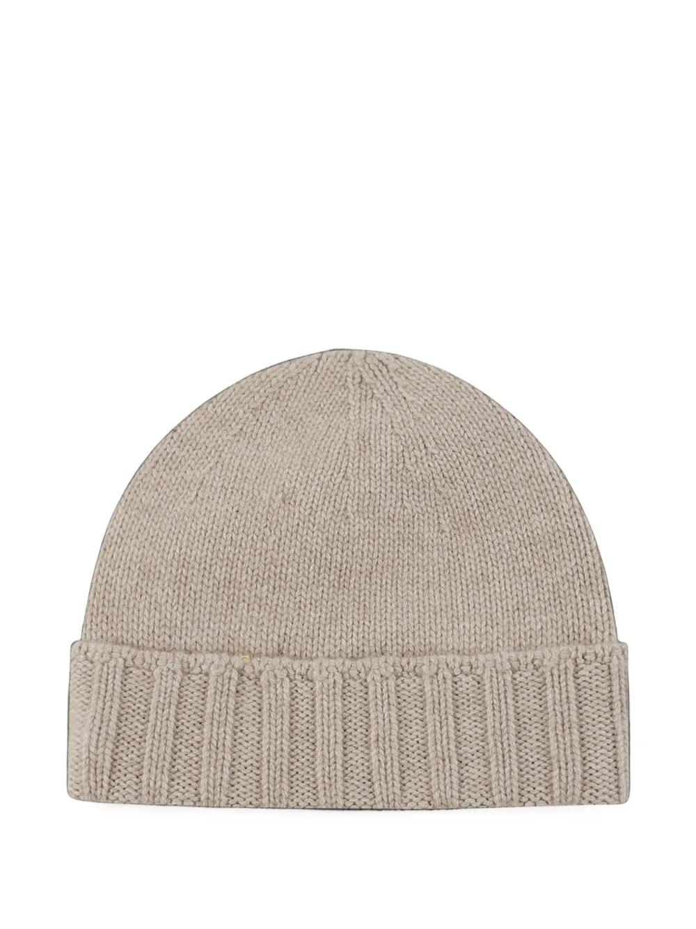 Drumohr ribbed-knit cashmere beanie hat Beige