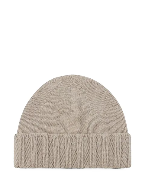 Drumohr ribbed-knit cashmere beanie hat