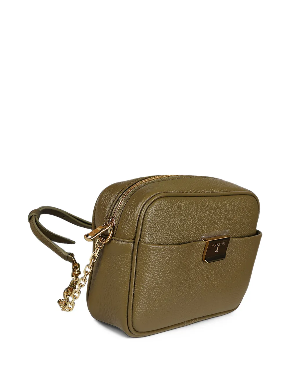 Patrizia Pepe All Day leather chain shoulder bag Groen