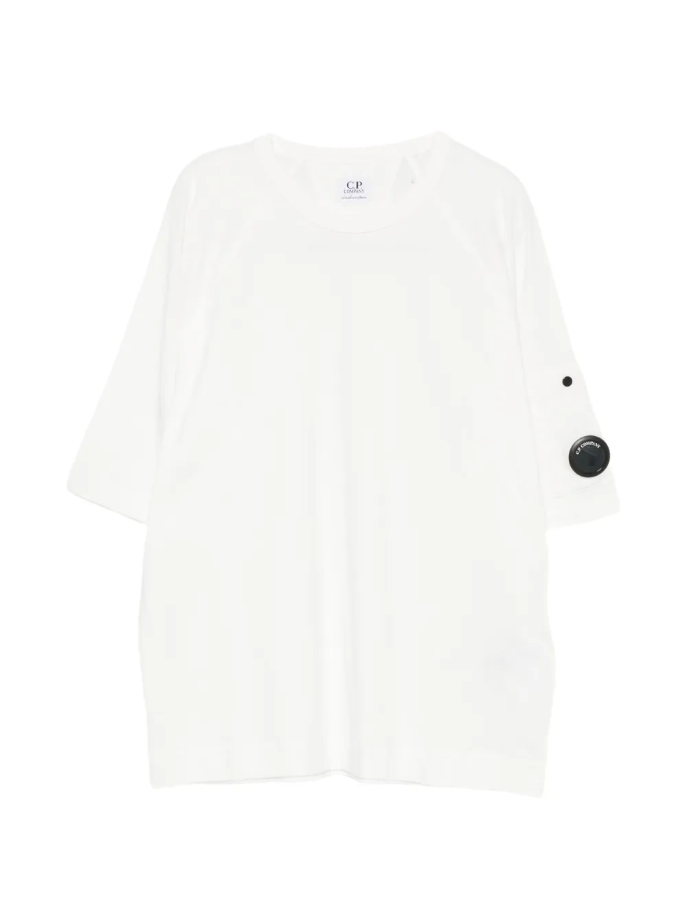C.P. Company Kids Lens-detail raglan-sleeve T-shirt - Bianco