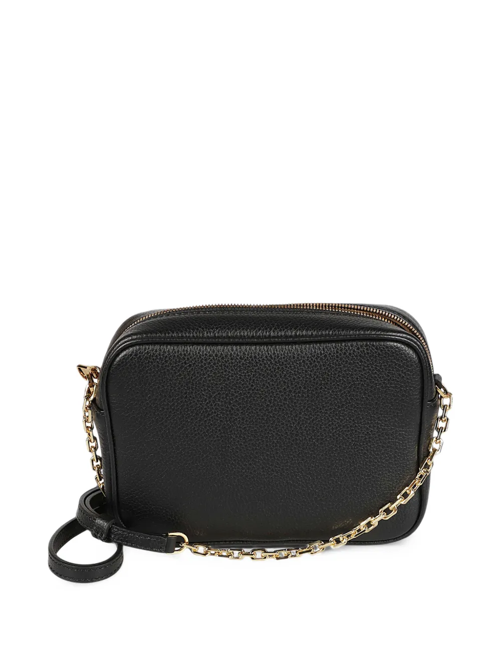 Patrizia Pepe All Day leather chain shoulder bag Zwart