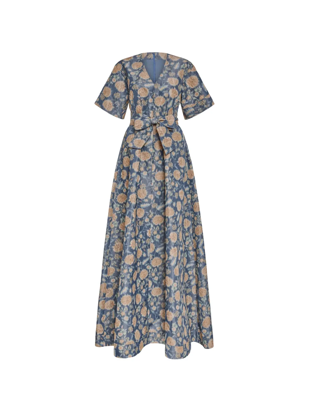 Markarian Margaretta ikat-print maxi gown - Bleu