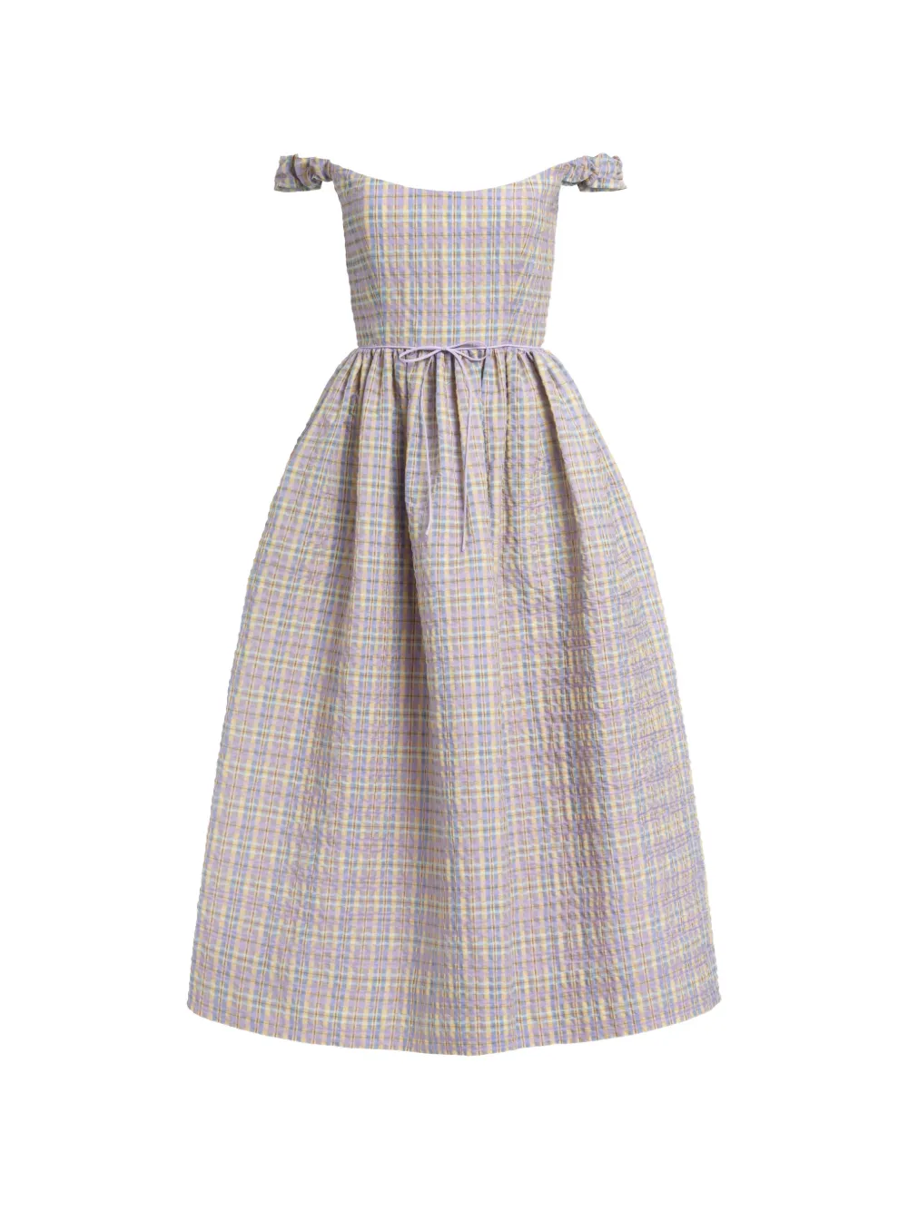 Markarian Ginger plaid seersucker dress - Violet