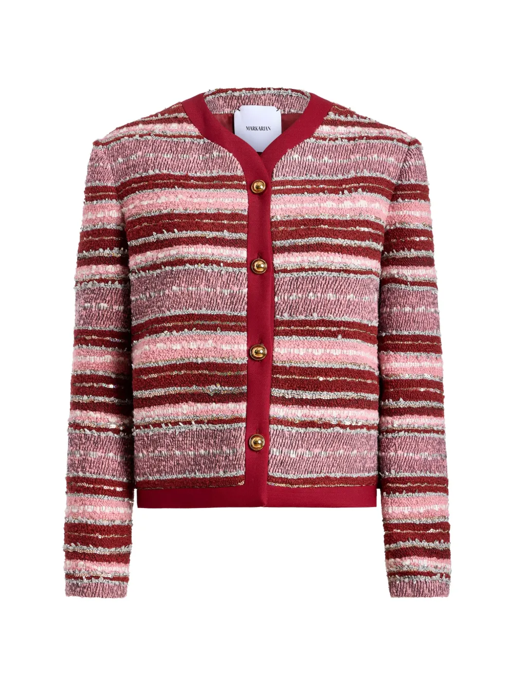 Markarian Falcon sequin-embellished jacket - Rouge Markarian Falcon sequin-embellished jacket - Rouge