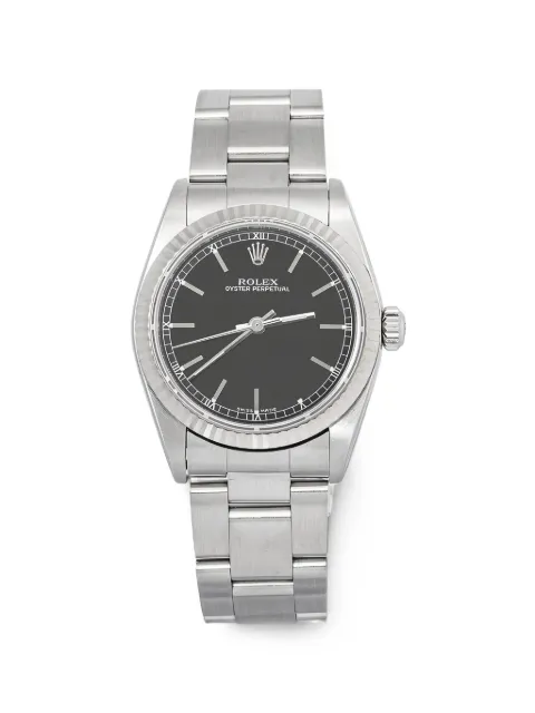 Rolex Oyster Perpetual 32mm fluted bezel watch