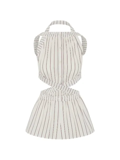SRVC Studio striped cut-out top