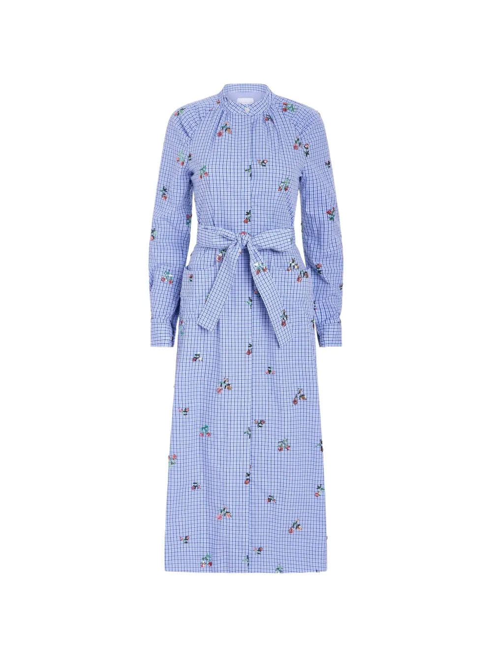 Markarian Gazania sequin-embellished midi shirt dress - Bleu