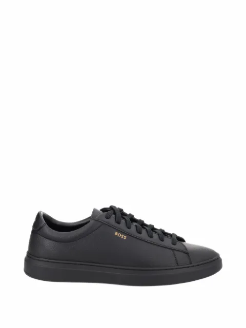 BOSS Sneakers aus gekörntem Leder