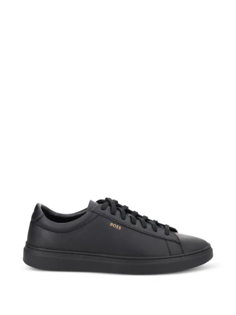BOSS grained-leather sneakers