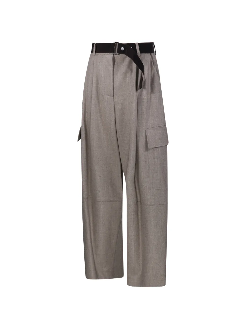 P.A.R.O.S.H. Cargo broek met ceintuur Grijs