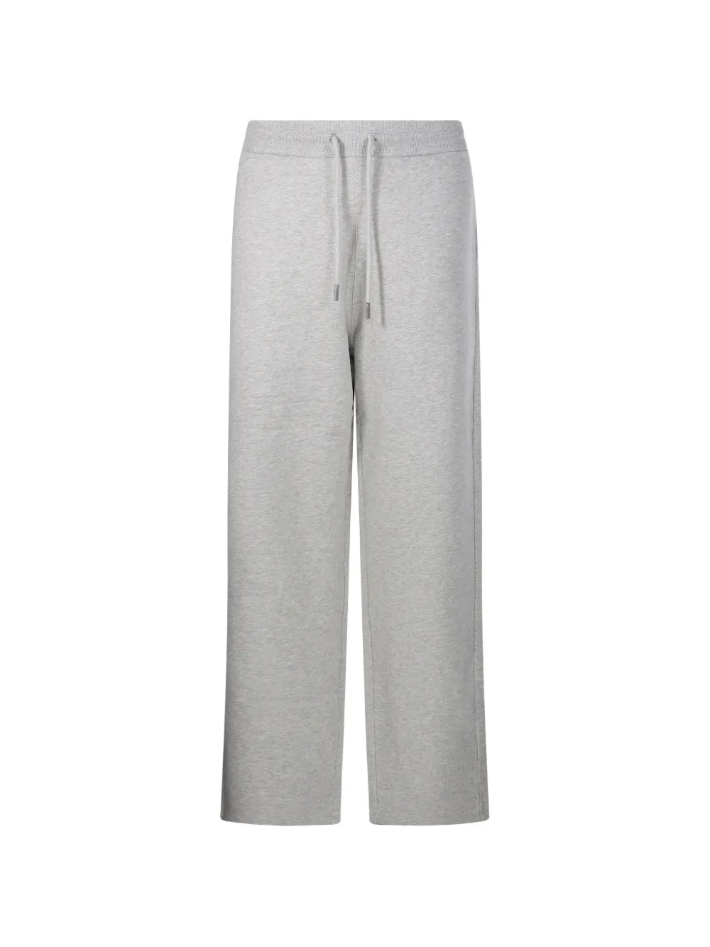 AMI Paris grey cotton track pants with Ami de Coeur - Grigio