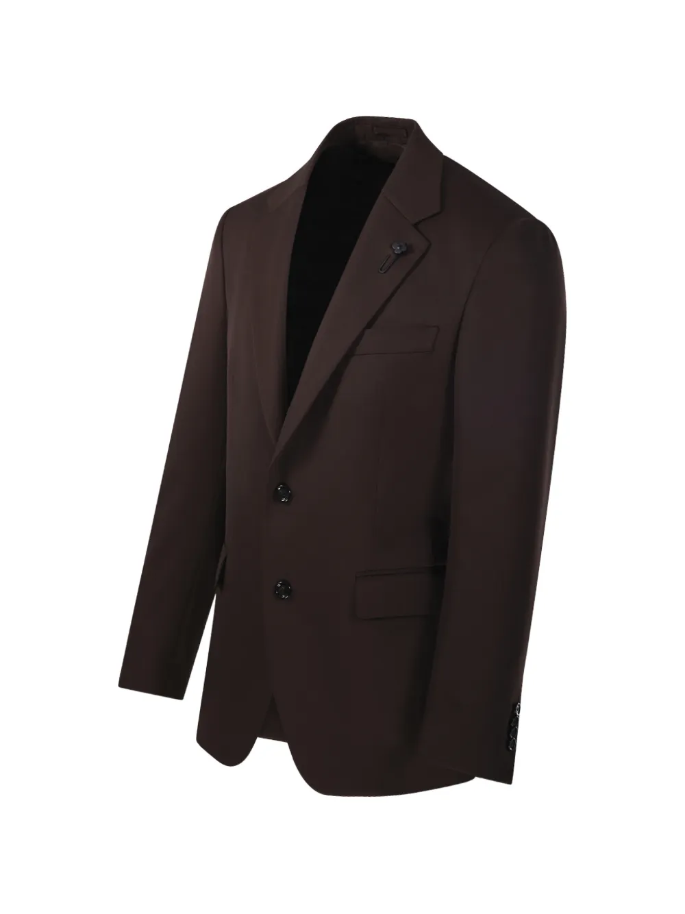 Lardini Blazer met enkele rij knopen Bruin