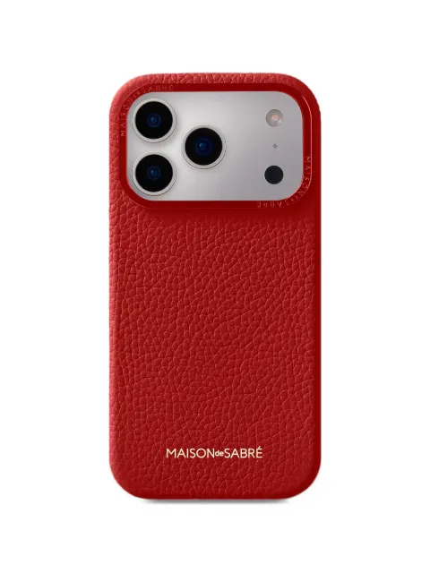 MAISON de SABRÉ 17 Pro Max leather phone case