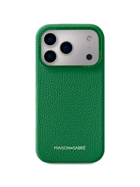 MAISON de SABRÉ grained leather iPhone 18 Pro phone case