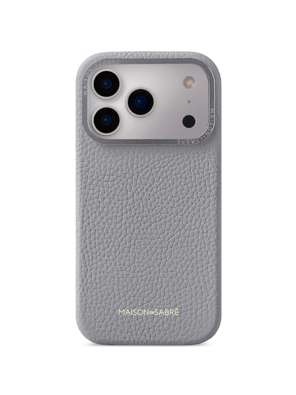 MAISON de SABRÉ Pro Max 17 leather phone case - Grigio