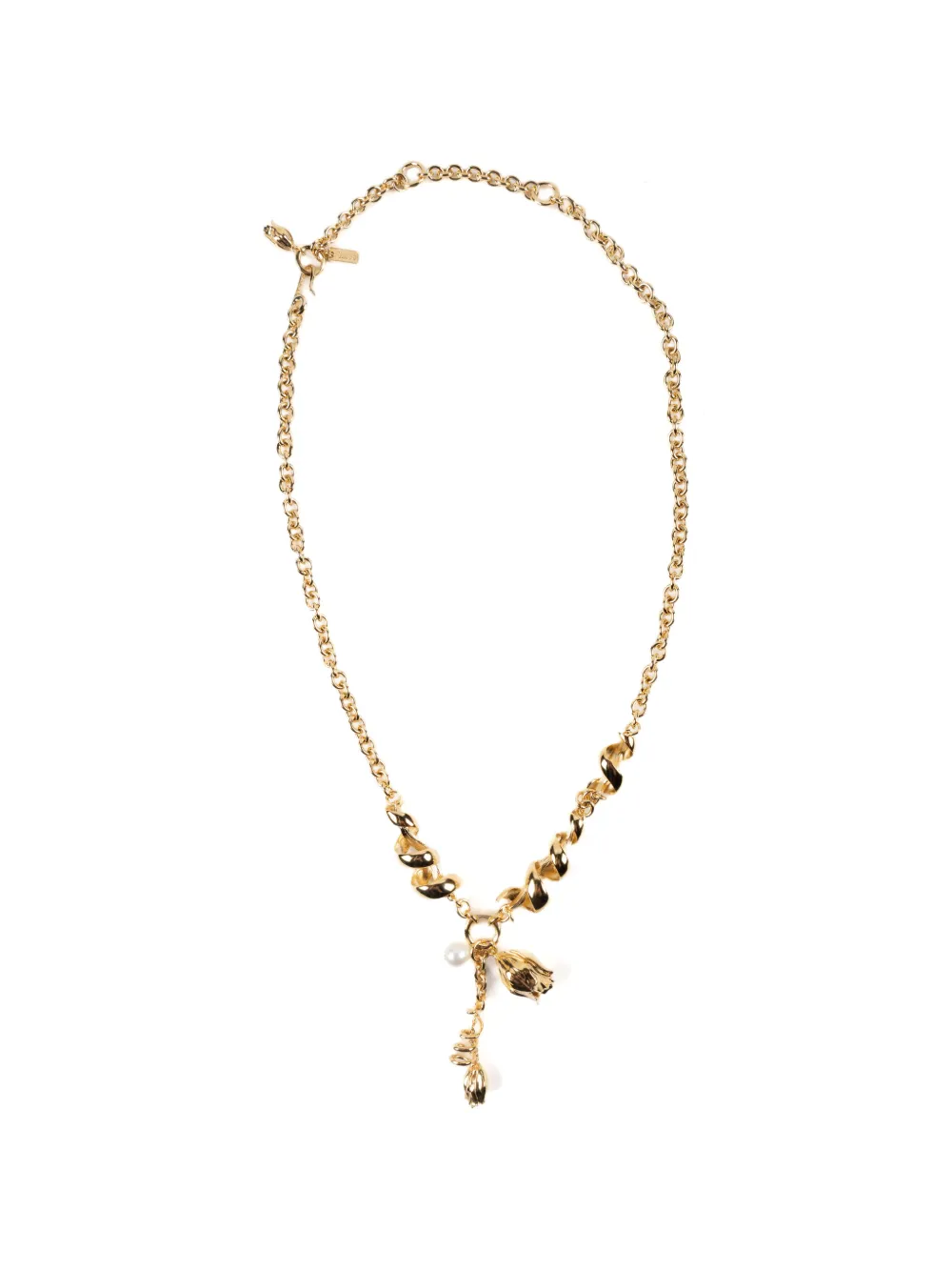 Chloé tulip-detail belt - Gold