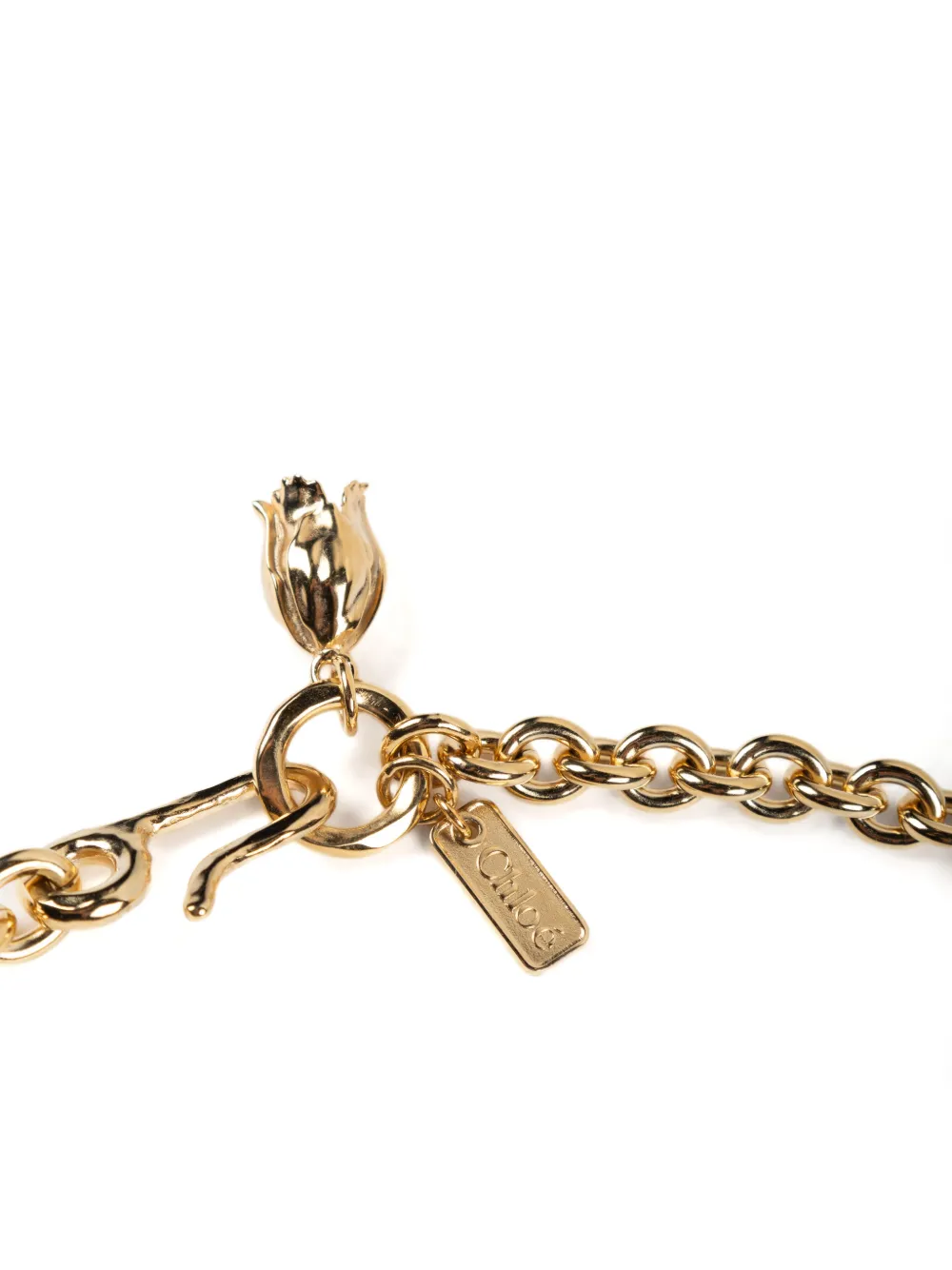 Chloé tulip-detail belt Goud
