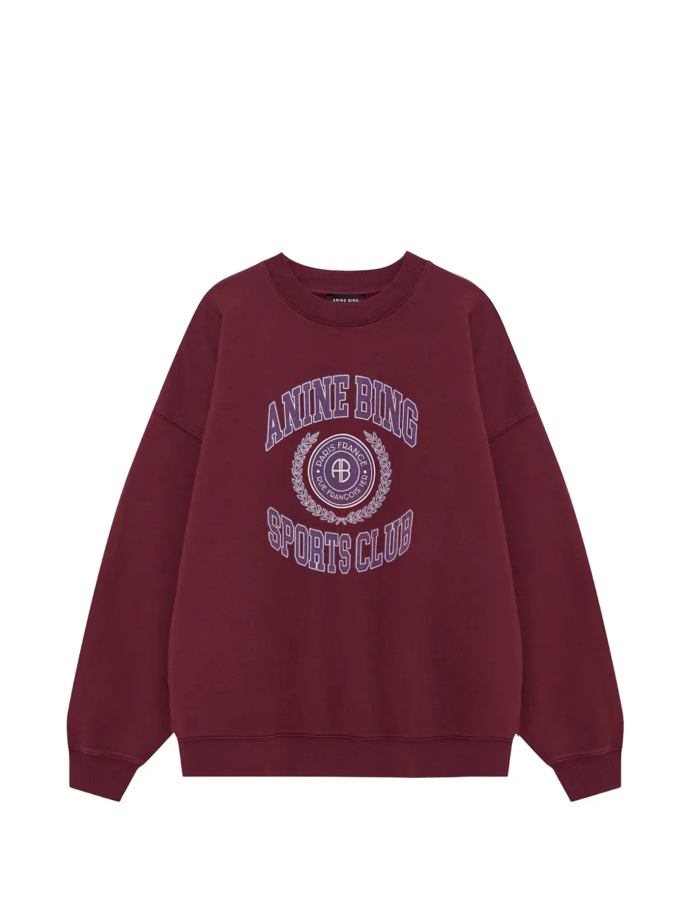 ANINE BING Miles sweatshirt Collegiate - burgundy - Rouge