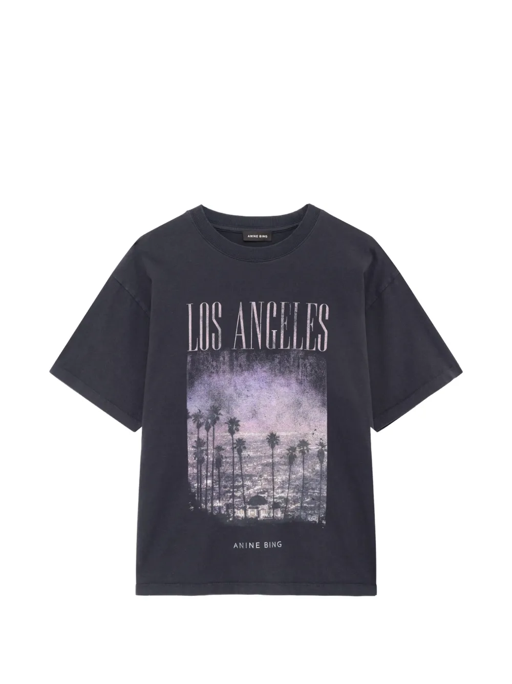 ANINE BING Cade tee Los Angeles - washed black - Noir ANINE BING Cade tee Los Angeles - washed black - Noir