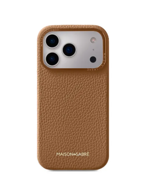 MAISON de SABRÉ Pro Max 17 grained leather phone case