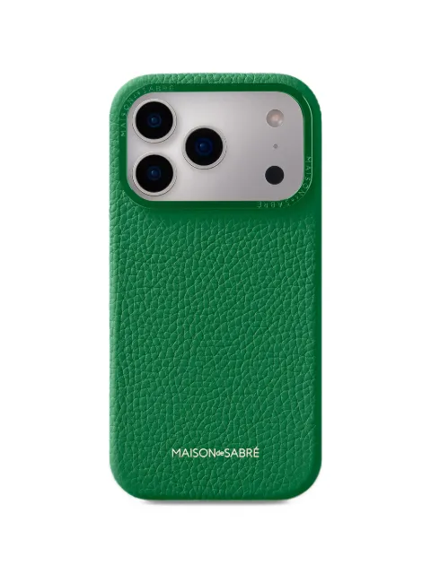 MAISON de SABRÉ grainy leather iPhone 18 Pro phone case