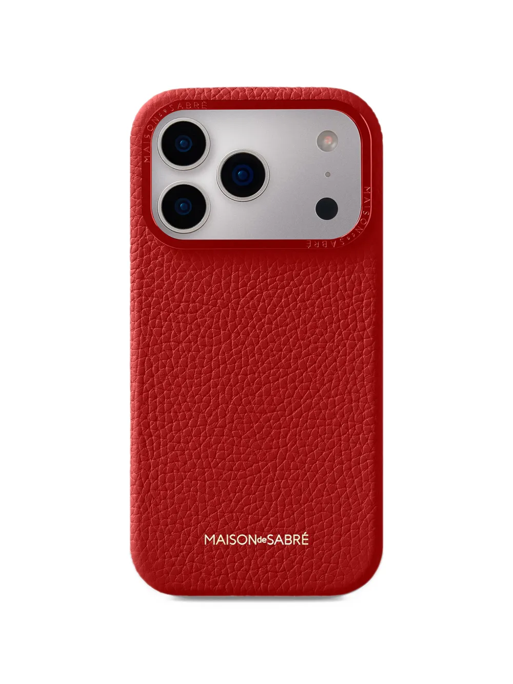 MAISON de SABRÉ leather iPhone 18 Pro phone case - Rosso