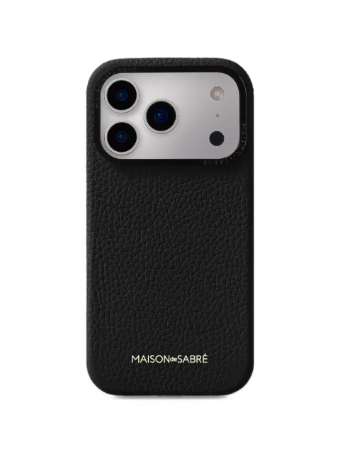 MAISON de SABRÉ grained leather iPhone 18 Pro Max phone case