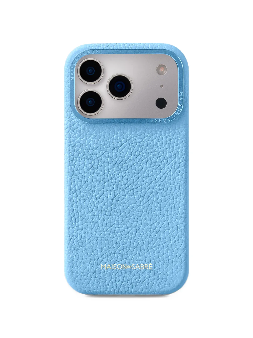MAISON de SABRÉ DriTan leather 17 Pro Max phone case - Blu