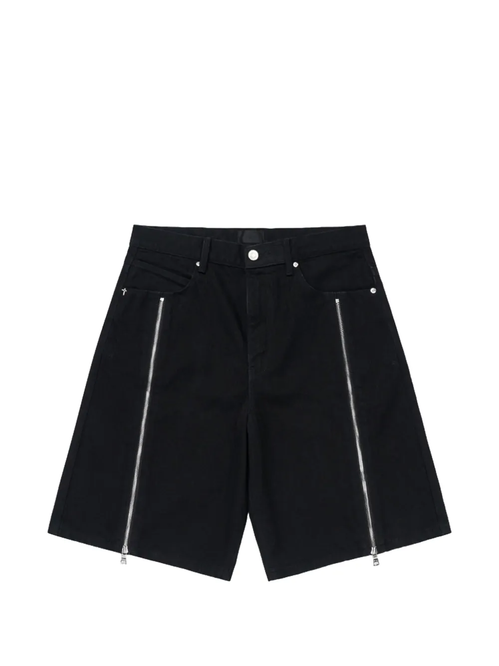 RTA Caleb zip-detail denim shorts - Noir RTA Caleb zip-detail denim shorts - Noir