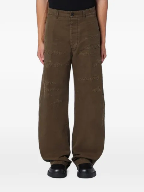 DSQUARED2 distressed-effect wide-leg trousers