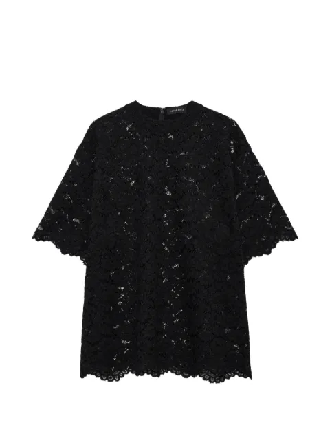ANINE BING Zeina top - black lace