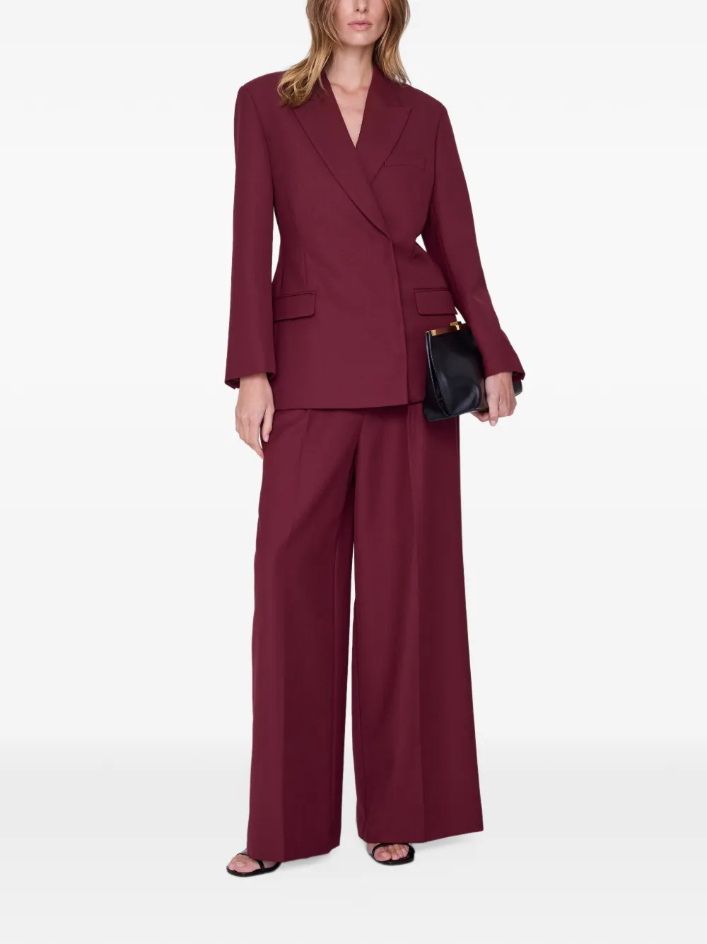 ANINE BING Aretha blazer bordeauxrood